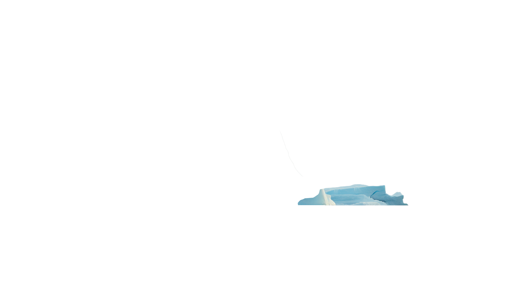 侧面冰山